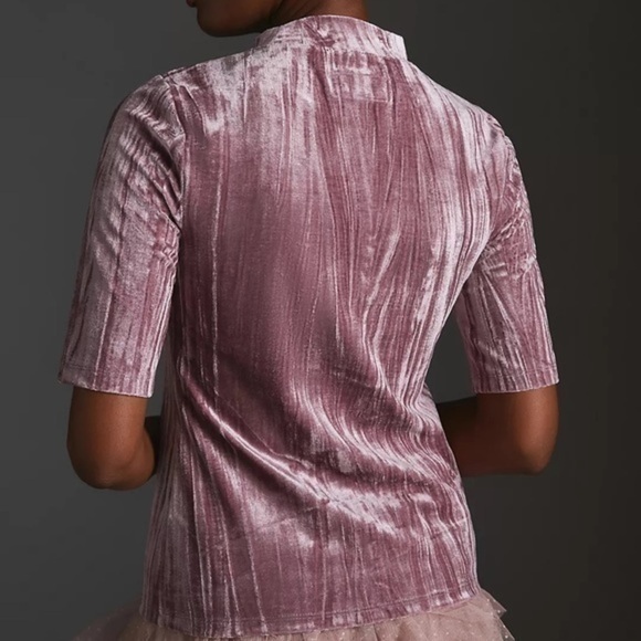 Pilcro Velveteen Mock-Neck Top - Picture 4 of 4